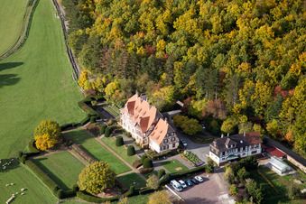 Niederbronn-les-Bains dans le département Bas Rhin, France hors des airs