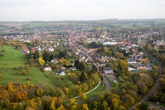 Photographie aérienne de Niederbronn-les-Bains dans le département Bas Rhin, France
