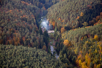 Vue oblique de Rothbach dans le département Bas Rhin, France