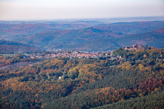 Photographie aérienne de Lichtenberg dans le département Bas Rhin, France