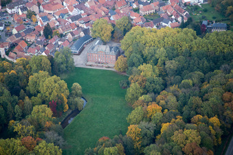 Vue aérienne de Reichshoffen dans le département Bas Rhin, France