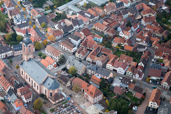 Reichshoffen dans le département Bas Rhin, France hors des airs