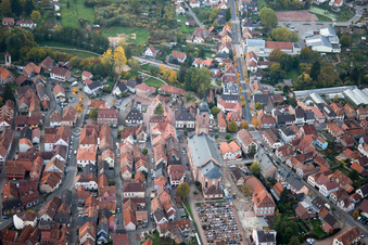 Reichshoffen dans le département Bas Rhin, France vue d'en haut