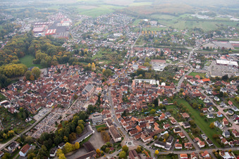 Reichshoffen dans le département Bas Rhin, France vue du ciel