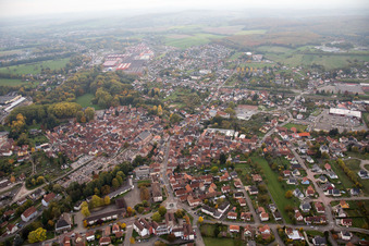 Enregistrement par drone de Reichshoffen dans le département Bas Rhin, France