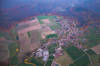 Vue aérienne de Quartier Vielbrunn in Michelstadt dans le département Hesse, Allemagne