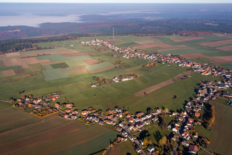 Vue aérienne de Quartier Würzberg in Michelstadt dans le département Hesse, Allemagne