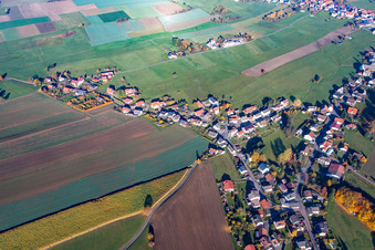 Vue aérienne de Quartier Würzberg in Michelstadt dans le département Hesse, Allemagne
