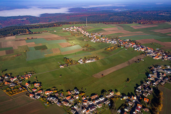 Vue oblique de Quartier Würzberg in Michelstadt dans le département Hesse, Allemagne