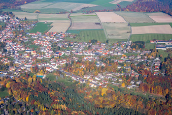 Quartier Vielbrunn in Michelstadt dans le département Hesse, Allemagne d'en haut