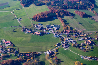 Quartier Breitenbuch in Kirchzell dans le département Bavière, Allemagne d'en haut