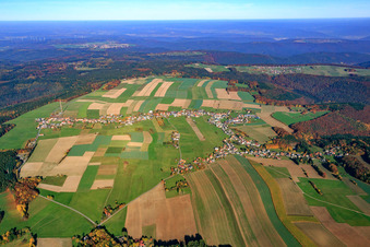 Vue aérienne de Quartier Würzberg in Michelstadt dans le département Hesse, Allemagne