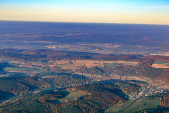 Photographie aérienne de Mömlingen dans le département Hesse, Allemagne