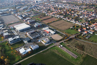 Enregistrement par drone de Quartier Queichheim in Landau in der Pfalz dans le département Rhénanie-Palatinat, Allemagne