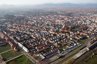Vue oblique de Landau in der Pfalz dans le département Rhénanie-Palatinat, Allemagne