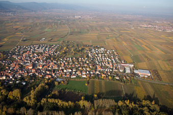 Vue aérienne de Quartier Godramstein in Landau in der Pfalz dans le département Rhénanie-Palatinat, Allemagne