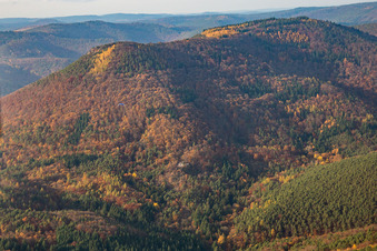 Vue aérienne de Albersweiler, Kiesbuckel à Frankweiler dans le département Rhénanie-Palatinat, Allemagne