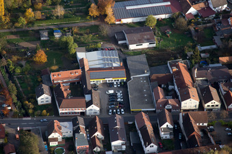 Quartier Ingenheim in Billigheim-Ingenheim dans le département Rhénanie-Palatinat, Allemagne d'un drone