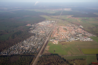 Photographie aérienne de Quartier Friedrichstal in Stutensee dans le département Bade-Wurtemberg, Allemagne