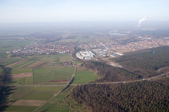 Vue oblique de Quartier Graben in Graben-Neudorf dans le département Bade-Wurtemberg, Allemagne