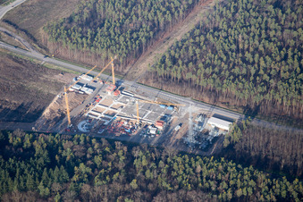 Vue d'oiseau de Quartier Graben in Graben-Neudorf dans le département Bade-Wurtemberg, Allemagne