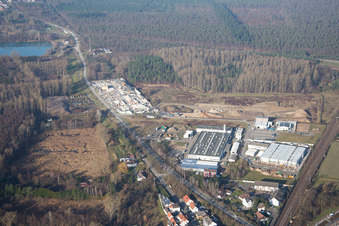 Vue aérienne de Quartier Neudorf in Graben-Neudorf dans le département Bade-Wurtemberg, Allemagne