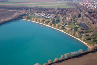 Enregistrement par drone de Lauterbourg dans le département Bas Rhin, France