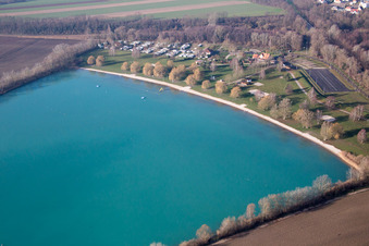 Image drone de Lauterbourg dans le département Bas Rhin, France