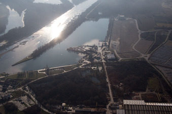 Lauterbourg dans le département Bas Rhin, France hors des airs