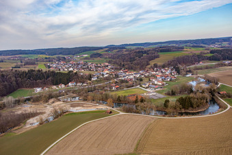 Vue aérienne de Quartier Brombach in Bad Birnbach dans le département Bavière, Allemagne