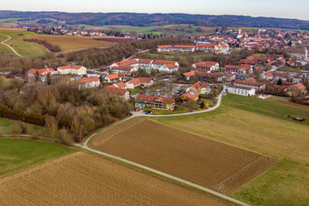 Quartier Aunham in Bad Birnbach dans le département Bavière, Allemagne d'en haut