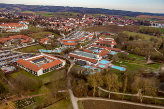 Vue oblique de Thermes de Rottal à le quartier Aunham in Bad Birnbach dans le département Bavière, Allemagne