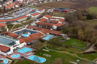 Thermes de Rottal à le quartier Aunham in Bad Birnbach dans le département Bavière, Allemagne d'en haut