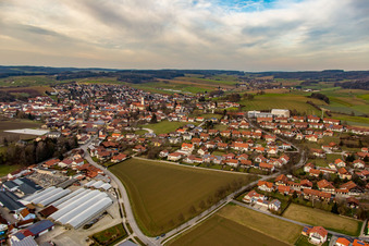 Bad Birnbach dans le département Bavière, Allemagne depuis l'avion