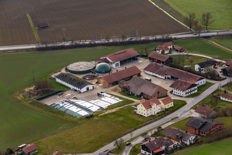 Vue oblique de Quartier Untertattenbach in Bad Birnbach dans le département Bavière, Allemagne