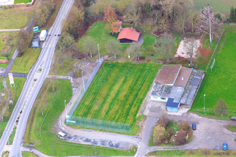Vue aérienne de Cabane barbecue Rohrbach à Rohrbach dans le département Rhénanie-Palatinat, Allemagne