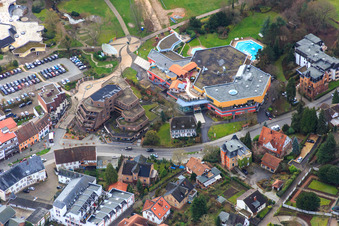 Vue aérienne de Thermes du Palatinat du Sud à Bad Bergzabern dans le département Rhénanie-Palatinat, Allemagne