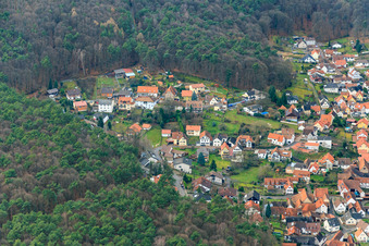 Vue aérienne de Talstraße Heideweg à Dörrenbach dans le département Rhénanie-Palatinat, Allemagne