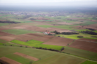 Atelier pour la vie assistée Atelier pour les talents cachés à but non lucratif GmbH à Haftelhof à Schweighofen dans le département Rhénanie-Palatinat, Allemagne vue du ciel