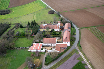 Atelier pour la vie assistée Atelier pour les talents cachés à but non lucratif GmbH à Haftelhof à Schweighofen dans le département Rhénanie-Palatinat, Allemagne depuis l'avion