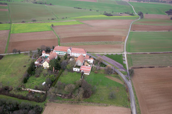 Image drone de Atelier pour la vie assistée Atelier pour les talents cachés à but non lucratif GmbH à Haftelhof à Schweighofen dans le département Rhénanie-Palatinat, Allemagne