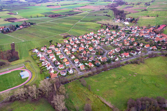 Quartier Altenstadt in Wissembourg dans le département Bas Rhin, France vue du ciel