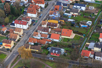 Vue aérienne de Jahnstr à Kandel dans le département Rhénanie-Palatinat, Allemagne