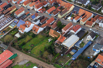 Vue aérienne de Rheinstraße, Am Ettenbaum à Kandel dans le département Rhénanie-Palatinat, Allemagne