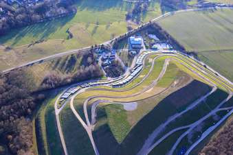 Vue aérienne de Décharge de district à Berg dans le département Rhénanie-Palatinat, Allemagne