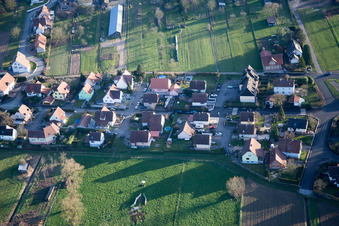 Niederlauterbach dans le département Bas Rhin, France vue d'en haut