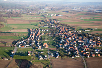 Photographie aérienne de Salmbach dans le département Bas Rhin, France