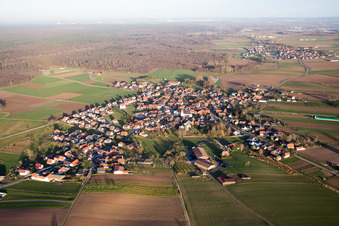 Salmbach dans le département Bas Rhin, France vue d'en haut