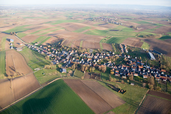 Siegen dans le département Bas Rhin, France hors des airs