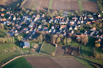Siegen dans le département Bas Rhin, France vue d'en haut